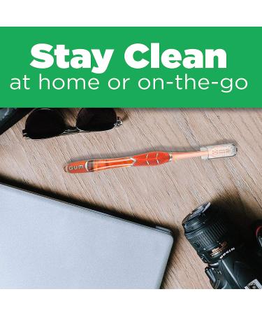 GUM 525E Deep Clean Toothbrush - Compact Head, Soft Bristles - 3 Count - Buy Online on GoSupps.com