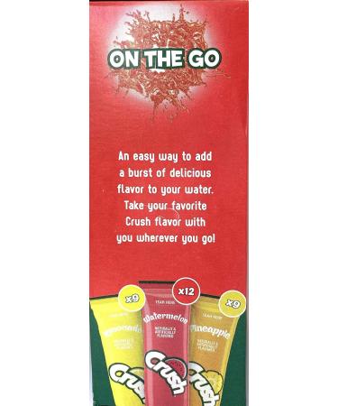 Crush Sugar Free Lemonade Watermelon Pineapple On the Go Drink Mix Variety Pack 30 sticks Net Wt 81g (1 unit) - Buy Online on GoSupps.com