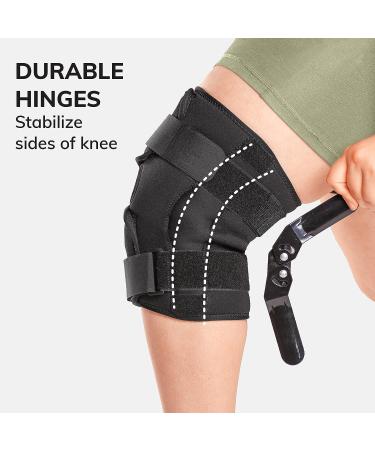 BraceAbility Plus Size Knee Brace with Hinges - Bariatric Compression Support (8XL) - Buy Online on GoSupps.com