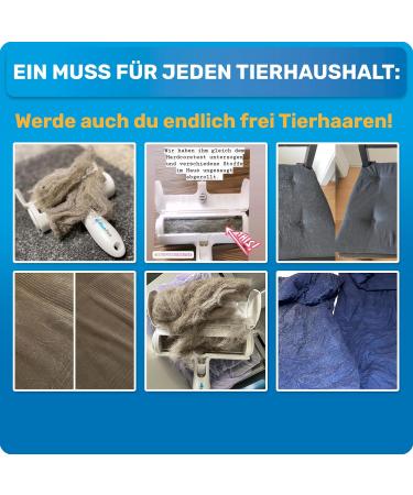 Bluepet Rollotollo Self-Cleaning Lint Roller | Pet Hair Remover for Dogs & Cats | Includes 4x Laundry Balls | International Shipping Available - Buy Online on GoSupps.com