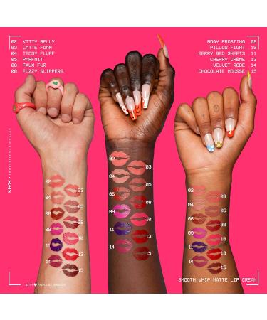 NYX Smooth Whip Matte Lip Cream - Bday Frosting (Violet Red) 09 | Long Lasting & Vegan Liquid Lipstick - Buy Online on GoSupps.com