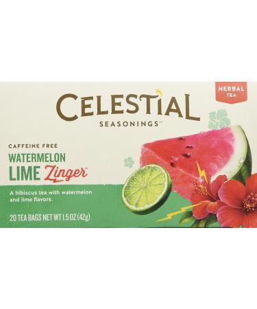 Celestial Seasonings Watermelon Lime Zinger Tea, 20 Tea Bags