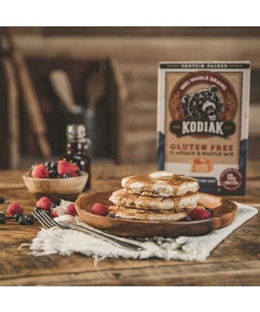 Kodiak Cakes Gluten Free Protein Pancake Mix - Flapjack and Protein Waffle Mix - 100% Whole Grain Gluten Free Waffles - Frontier Oat Breakfast Pancake  Waffle & Baking Mixes - 16 Ounce (Pack of 6) Gluten Free - 6 pck - Buy Online on GoSupps.com