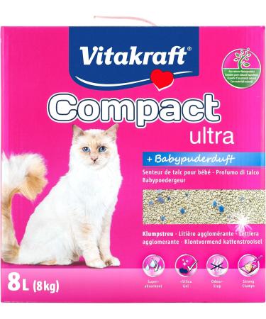 Vitakraft Cat Litter Compact Ultra Plus - 8kg (1 Pack) | Premium Quality Fast International Shipping - Buy Online on GoSupps.com
