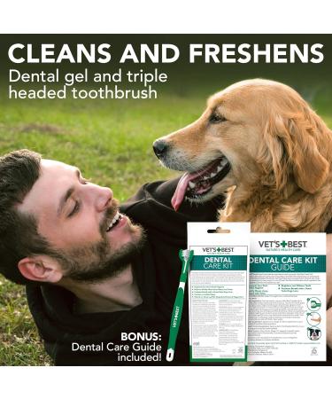 Vet s Best Dog Toothpaste Teeth Cleaning and Fresh Breath Dental Care Gel Kit - Buy Online on GoSupps.com