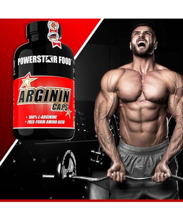 Arginine Caps - 200 High Dose Vegan Capsules | 100% Pure L-Arginine | Made in Germany for Maximum Nutrient Supply - Buy Online on GoSupps.com