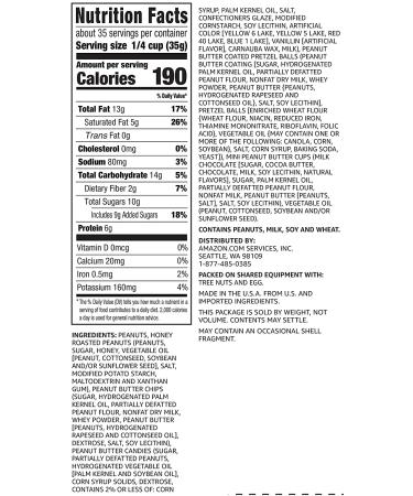 Happy Belly Peanut Butter Plenty Trail Mix 44 oz - Delicious Mix of Peanuts, Peanut Butter Chips, and Chocolate Chips - 1 Pack - Buy Online on GoSupps.com