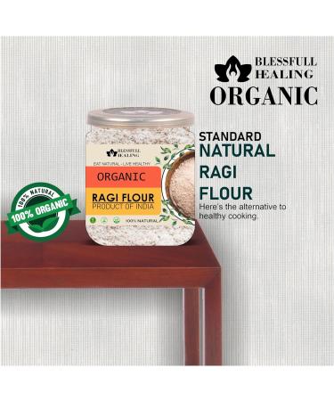 Blessfull Healing Organice RAGI Flour 1 lb (453 Gram) - Buy Online on GoSupps.com
