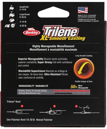 Berkley Trilene XL Monofilament Fishing Line 330 Yards Clear 6 Pounds - Buy Online on GoSupps.com