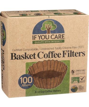 If You Care Coffee Filter Baskets - 100 CT for 8-12 Cup Drip Makers - Buy Online on GoSupps.com