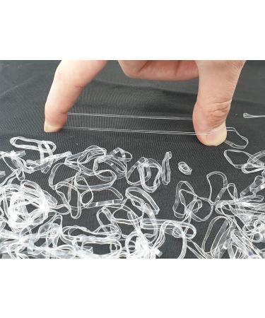 700 Clear Small Elastic Hair Bands - Hair Elastics for Styling - Pack of 700 - Buy Online on GoSupps.com