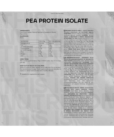 Bulk Pea Protein Isolate Powder Vegan Protein Shake Coconut 1 kg Coconut 1kg - Buy Online on GoSupps.com