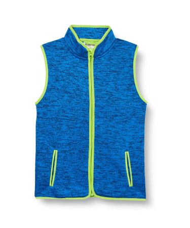 Playshoes Unisex Kid's Fleece Weste Outdoor top 128 blue knitted fleece