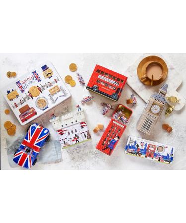 British Phone Box Souvenir Fudge Traditional Sweets Tin - Fudge Sweet Tin with Individually Wrapped Sweets English Retro Sweets Gift Box - British Souvenirs Gifts Fathers Day Hamper Gifts for Dad - Buy Online on GoSupps.com
