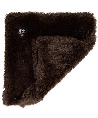 Bessie and Barnie Grizzly Bear Luxury Shag Ultra Plush Faux Fur Pet, Dog, Cat, Puppy Super Soft Reversible Blanket (Multiple Sizes) S- 24" x 24"
