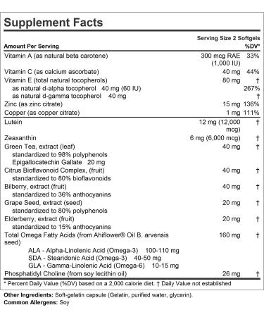 Andrew Lessman Ultimate Eye Support | 60 Softgels with Lutein, Zeaxanthin & Bilberry | Key Nutrients for Eye Health and Vision | No Additives | Easy-to-Swallow | 60 Count - Buy Online on GoSupps.com