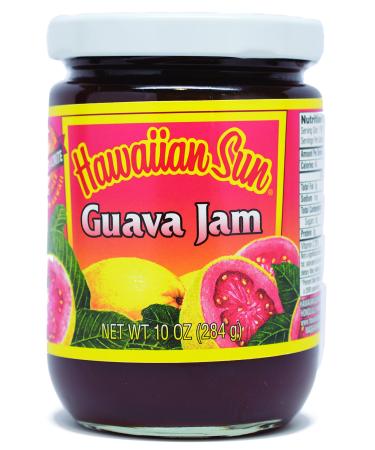 Hawaiian Sun Guava Jam (Made in Hawaii) 10 oz Guava Jam 10 Ounce (Pack of 1)