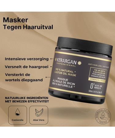 Sheny SAS Kerargan Duo AntiHair Loss Mask and Scrub with Castor Oil For Dry Brittle and Weak Hair Strengthens and Promotes Growth Without Sulfates GMOs and Silicones 500ml + 250ml - Buy Online on GoSupps.com