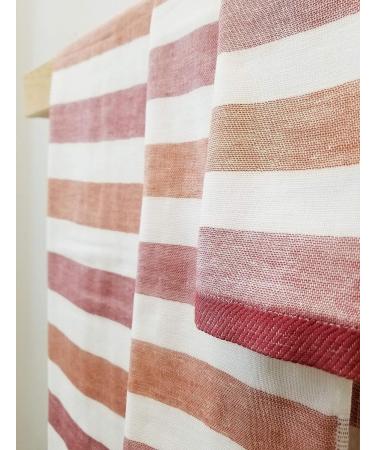 IPPINKA Senshu Japanese Towel - Ultra Soft & Quick-Drying Two-Tone Stripes - Red (Wash/Face Towel) - Buy Online on GoSupps.com