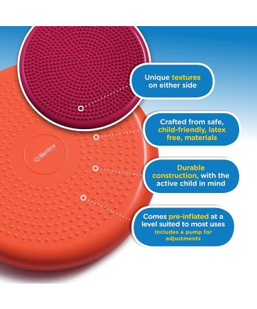 2 Pack - Inflated Stability Balance Disc  Including Free Pump - Bulk Packaging Blue - Buy Online on GoSupps.com