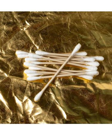 Eco-Friendly Bamboo Cotton Swabs - 100 White Pieces for Sustainable Living - Buy Online on GoSupps.com