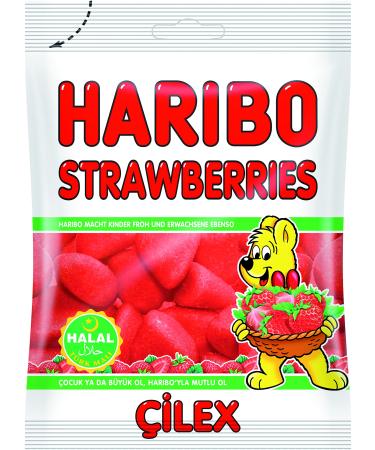 Lot De 4 Paquets : HARIBO HALAL Strawberries 80g