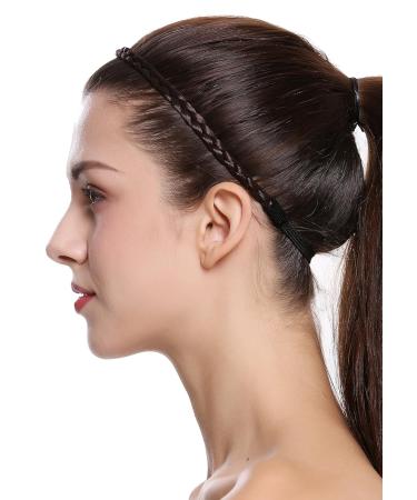 WIG ME UP CXT-009-006 Braided Brown Hairband Headband - Traditional Costume Accessory | Shop Internationally - Buy Online on GoSupps.com