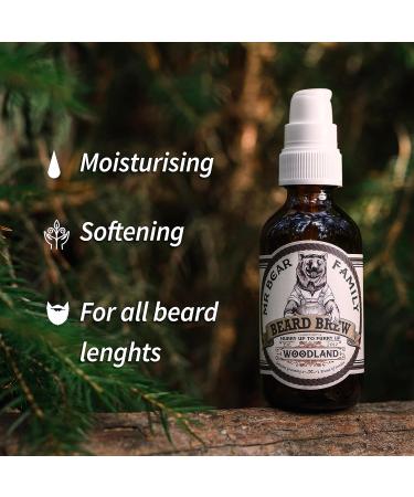 Woodland Beard Oil for Men - 60ml Hydrating Jojoba & Argan Oil Blend for Healthier Beard Growth - Buy Online on GoSupps.com