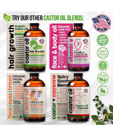 Organic Vitamin E Oil for Scars Stretch Marks Wrinkles & Cellulite - Natural Hydrating Skincare with Castor Rosehip & Jojoba - Face & Body Treatment - Buy Online on GoSupps.com