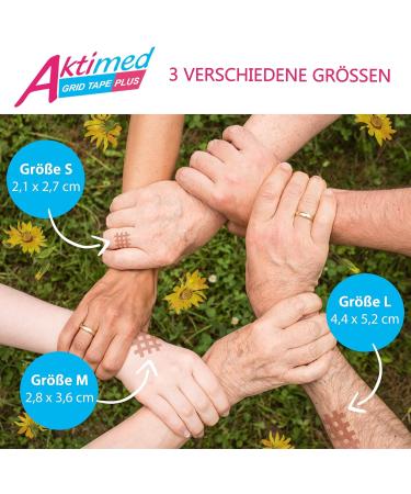 Aktimed Grid Tape Plus - Professional Patent-Based Lattice Tape with Arnica D6 | Acupuncture & Pain Relief | Dermatologically Tested CroSstape  - Buy Online on GoSupps.com