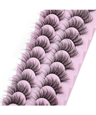 Angel Fox Eye Lashes Extensions - Fluffy 18MM Faux Mink Strip Lashes | Natural & Wispy Volume - Buy Online on GoSupps.com