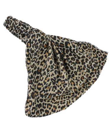Headwrap Headband Elasticated Head Wrap Cotton In Many Colours Stretchy 3 In 1 Small Animal Print Headwrap