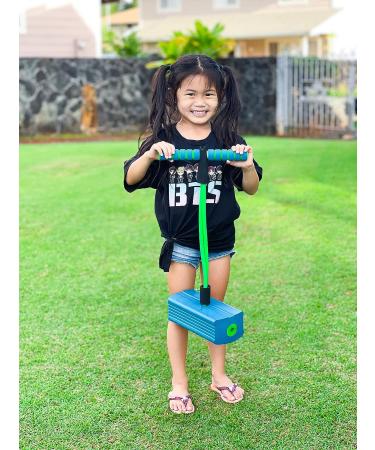 JOYIN Toy Foam Pogo Jumper for Kids and Toddlers - Safe and Fun Pogo Stick with 250 lb Capacity, Blue - Easy Carry Zippered Bag - Buy Online on GoSupps.com