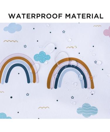 Hbselect 2PC Waterproof Diaper Bag Set | Reusable Zipper Wet Wipes Organizer for Babies & Toddlers | Rainbow Design - Buy Online on GoSupps.com