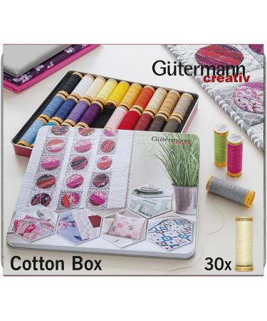 G termann creativ Cotton Box with 30 spools Cotton C Ne 50 100 m Assorted Colours - Buy Online on GoSupps.com
