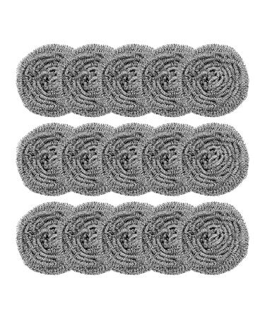 6 Pack Stainless Steel Sponges - Heavy Duty Scrubbing Pads for Kitchen, Bathroom & More - Buy Online on GoSupps.com