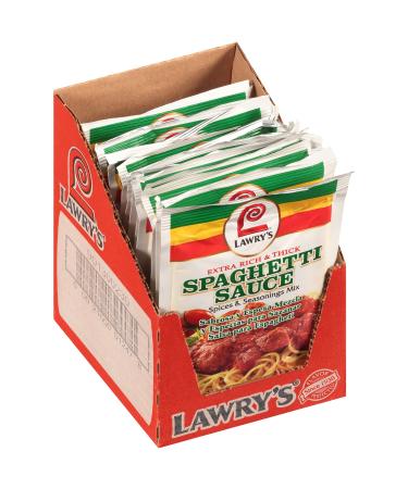 Lawry's Extra Rich & Thick Spaghetti Sauce Spices & Seasonings Mix, 1.42 oz (Pack of 12)