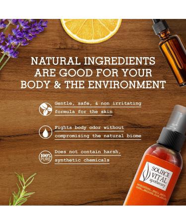 Deozein Fresh Natural Spray Deodorant by Source Vit Apothecary - Crisp Light Floral Scent - Non-Toxic Odor Control for Men, Women, Teens - 4.46 fl. oz - Buy Online on GoSupps.com