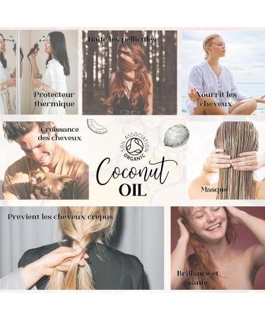  tradicity ORGANIC FARM Repairing Coconut Oil | Stimulates Hair Growth | Natural Beard Care | Heat Protectant | Moisturizing Serum | For Dry Damaged Hair 2500 ml - Buy Online on GoSupps.com