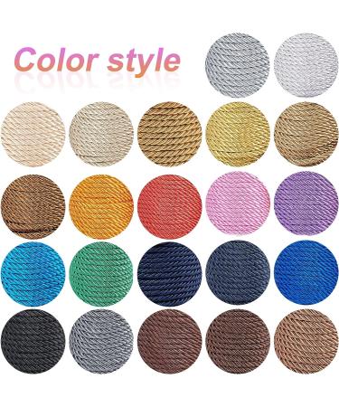 PandaHall 3mm Metallic Twisted Cord Rope - 35 Yards | Gold Satin Shiny Cord for Home Decor and Graduation Honor Cord - Buy Online on GoSupps.com
