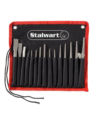 Punch And Chisel Set, 16 Pieces- Includes Taper Punches, Cold Chisels, Pin Punches, Center Punches, Chisel Gauge, and Storage Case- By Stalwart - Buy Online on GoSupps.com