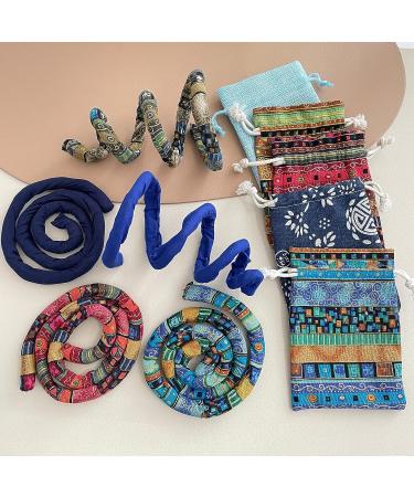 FRDTLUTHW Swirl Hair Tie Spiral Lock Ponytail Holder - Red Pattern for Women and Girls - Buy Online on GoSupps.com