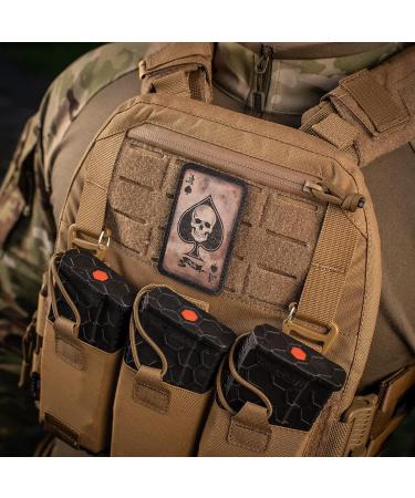 M-Tac Ace of Spades Death Card Tactical Morale Patch - Army Combat Hook Fasteners - Coyote/Black - Buy Online on GoSupps.com
