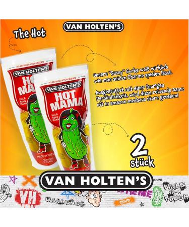 Buy Van Fetched Pimple - Acidic Cucumber Pouch Set | Includes 2 Hot Mama Pickles & 1 Sour Sis Pimple | Flavorful Sour Mix Pack of 3 - International Shipping Available - Buy Online on GoSupps.com