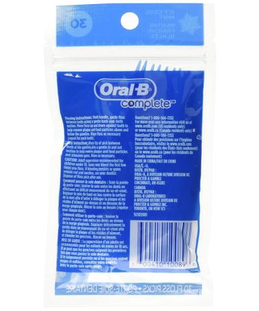 TSN Oral-b Complete Floss Picks Icy Mint 30 ct - Convenient Oral Care Solution - Buy Online on GoSupps.com