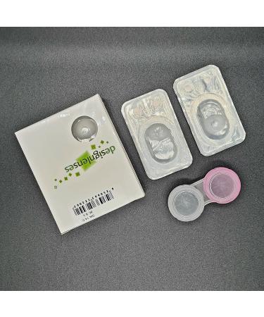 Buy DESIGNLENSES White Halloween Witch Costume Contact Lenses - 2x Soft Zombie Lenses Without Prescription - Buy Online on GoSupps.com