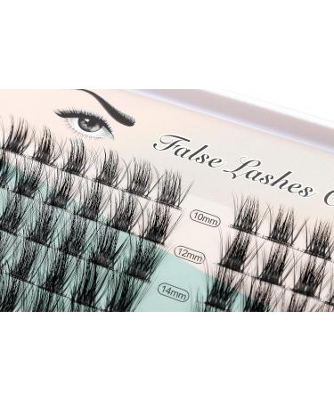 Sulv Eyelashes Mix - 10-12-14-16mm Wide Cluster Extensions | Natural 3D Russian Volume Faux Effect - Buy Online on GoSupps.com