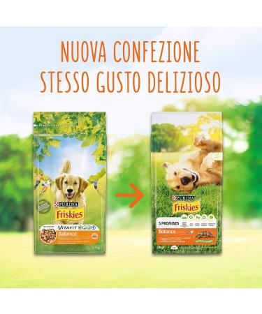 Purina Friskies Balance Dog Food with Chicken and Added Vegetables 6 x 1.5 kg Cans - Buy Online on GoSupps.com