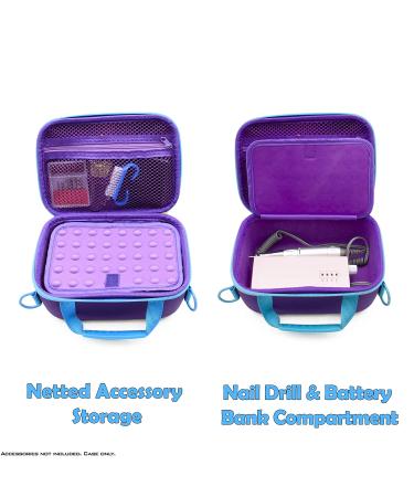 CASEMATIX Portable EFile Nail Drill Machine Case - Hard Shell Bag for Rechargeable Nail Machine - Compatible with AIRSEE, AZ GOGO, MelodySusie, NATPLUS & More - Buy Online on GoSupps.com