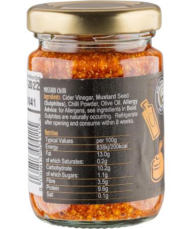 Otter Vale Chilli Mustard 90g - Handmade in Devon, Gluten-Free with Chilli Spice | Shop Now - Buy Online on GoSupps.com